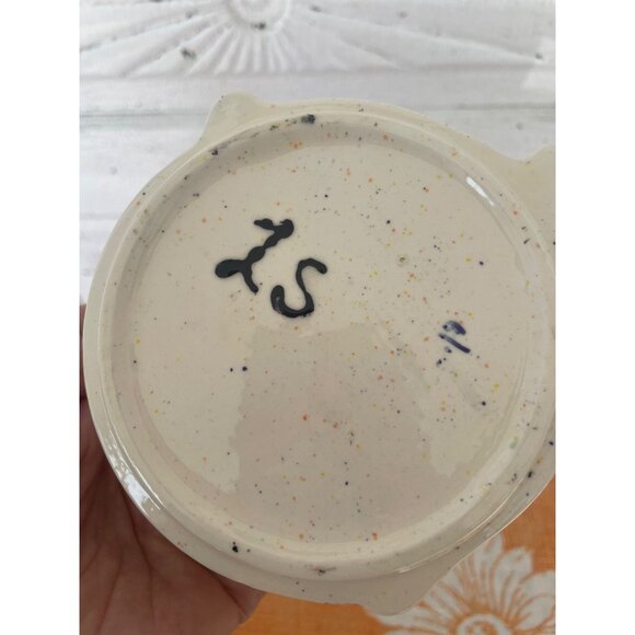 Vintage 1970s Retro Ceramic Frog Trinket Box With Lid - Picture 9 of 11